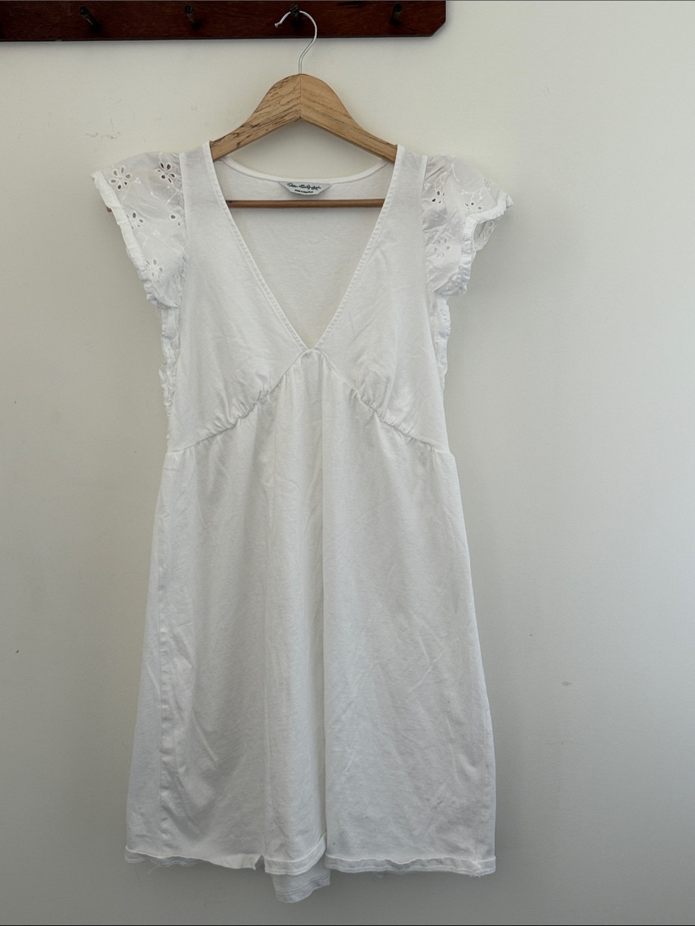 Miss Selfridge 100% Cotton White Dress - Size M